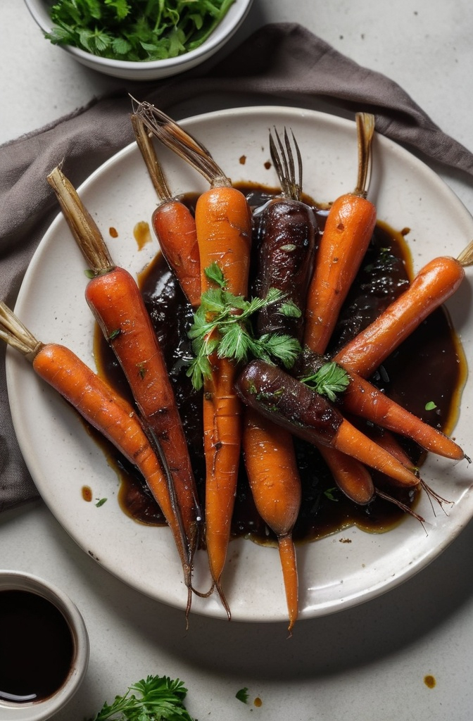 Balsamic Roasted Baby Carrots Recipe