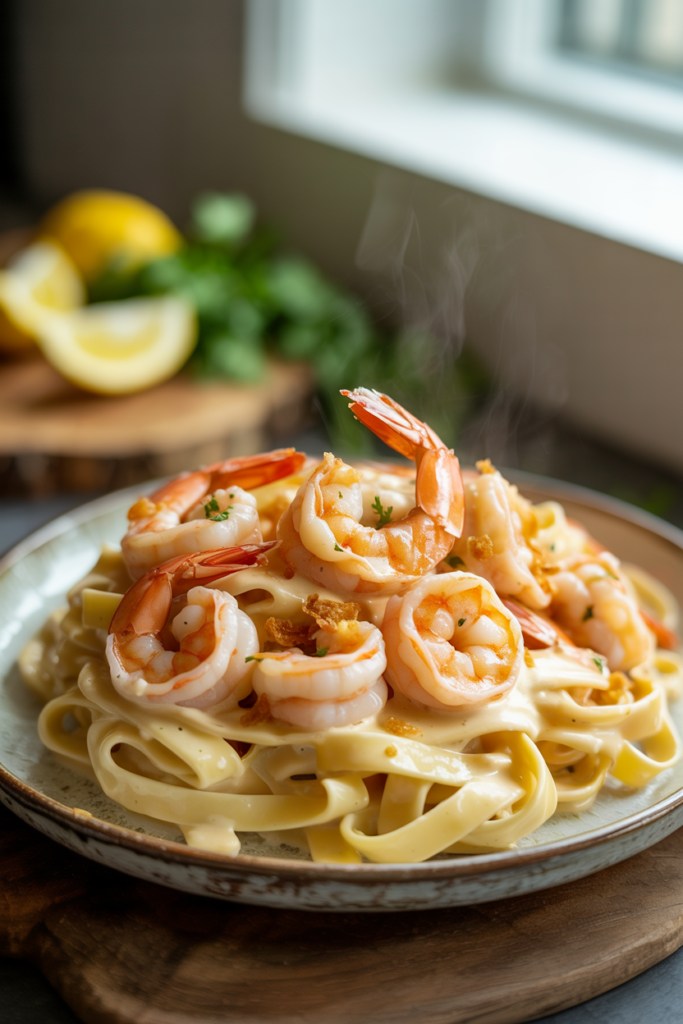 Delicious Creamy Shrimp Alfredo in 30 Minutes