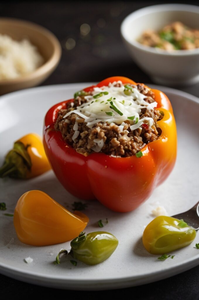 Delicious Hamburger Stuffed Bell Peppers Recipe