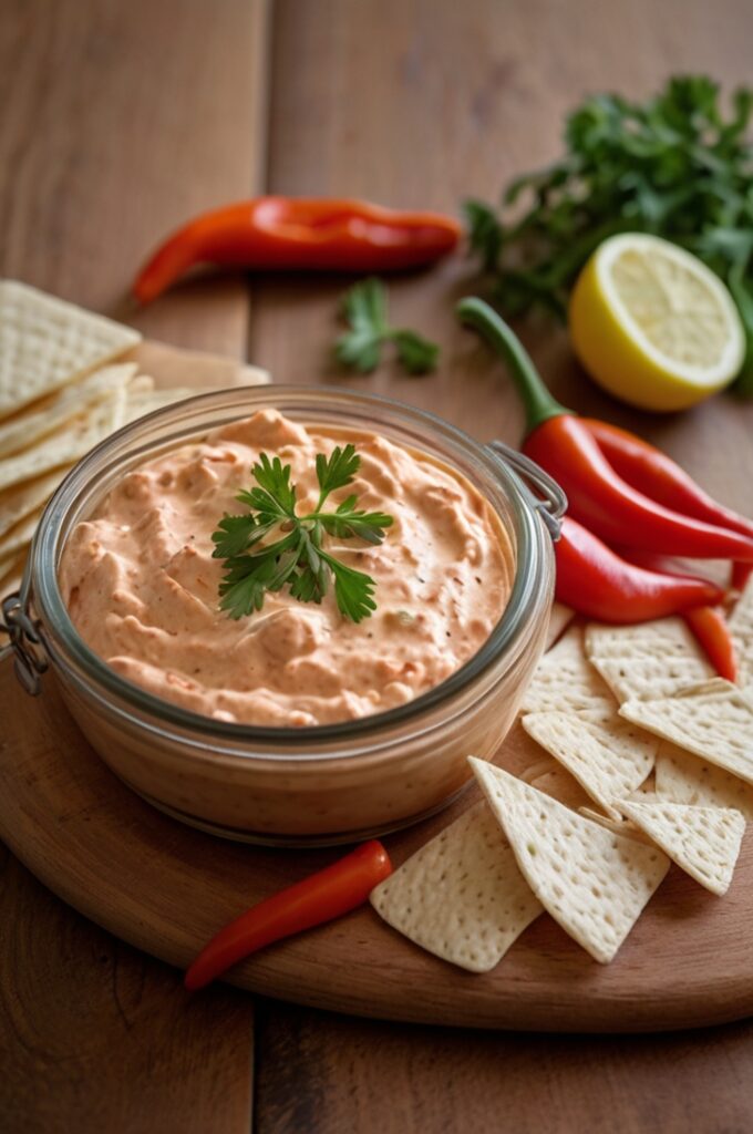 Creamy Roasted Red Pepper Cottage Cheese Dip Recipe