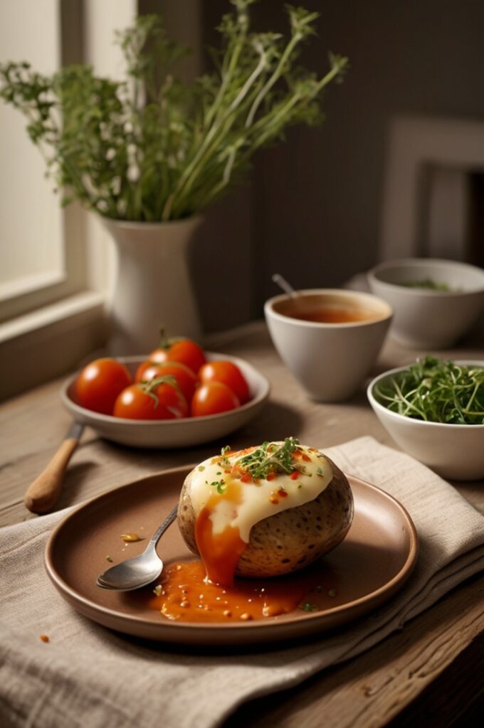 Jacket Potatoes with Beans A Quick And Healthy Meal Recipe