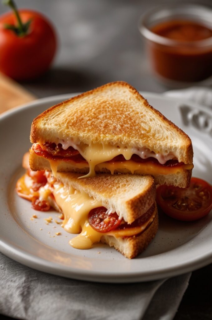 Pepperoni Grilled Cheese A Cheesy Delight Recipe