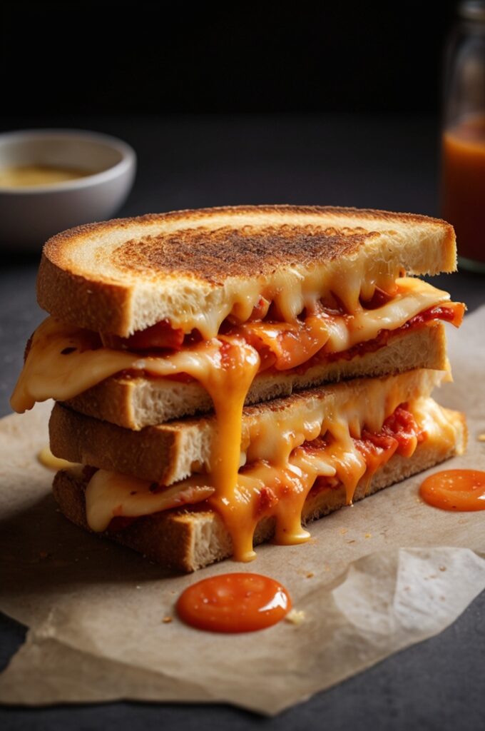 Ultimate Pizza Grilled Cheese Sandwich Recipe
