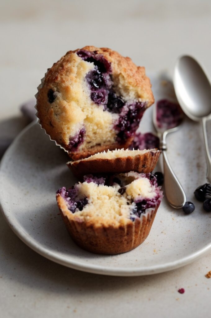 Streusel Topped Blueberry Muffins Recipe