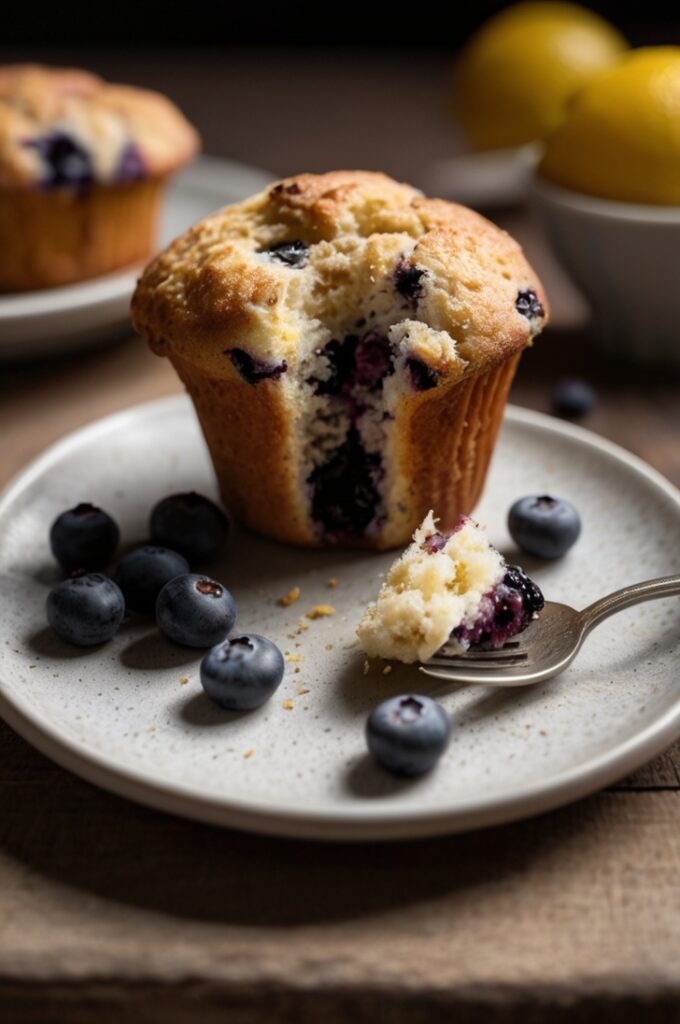 Vegan Blueberry Lemon Muffins Recipe