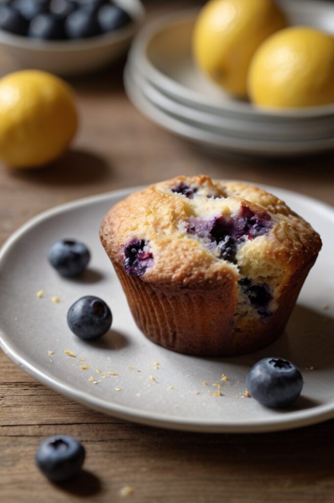 Vegan Blueberry Lemon Muffins Recipe
