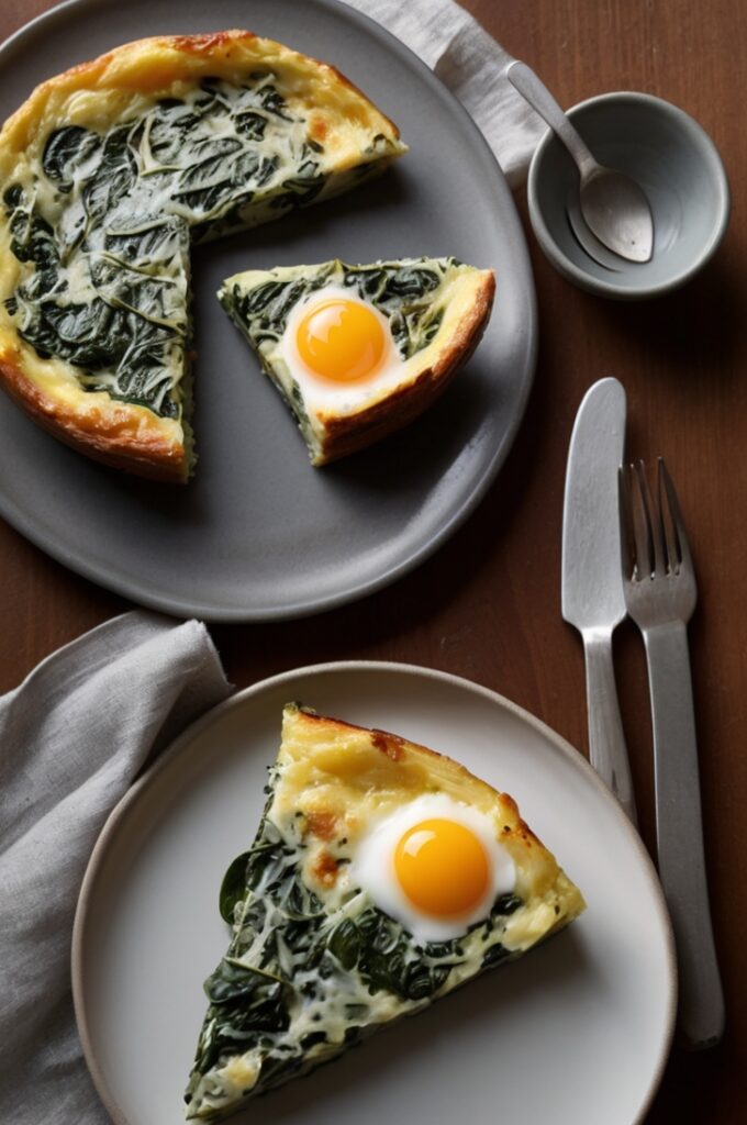 Deliciously Fluffy Spinach Frittata Recipe