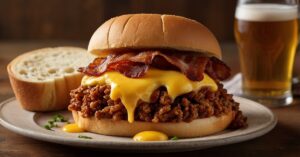Read more about the article Bacon Beer And Cheese Sloppy Joes Recipe