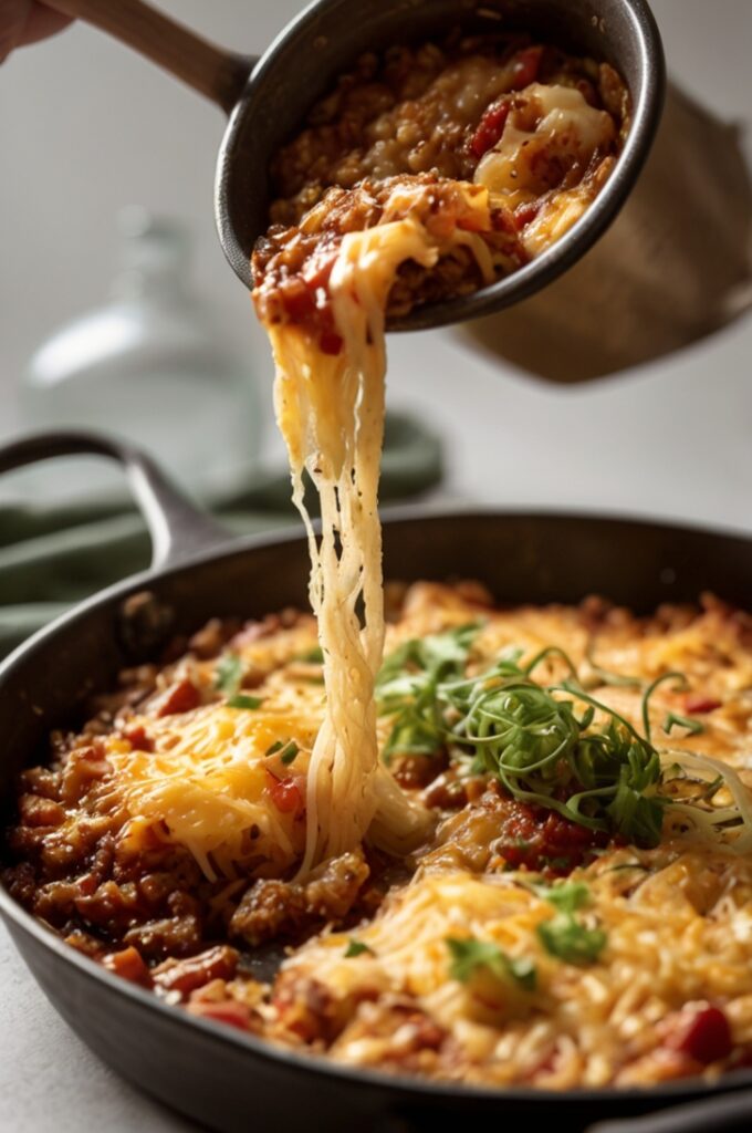 Cheesy Hash Brown Chili Bake Recipe