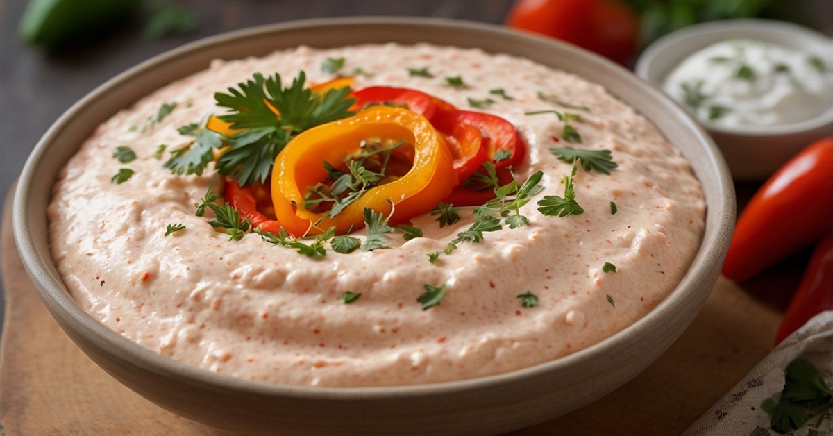 Read more about the article Creamy Roasted Red Pepper Cottage Cheese Dip Recipe