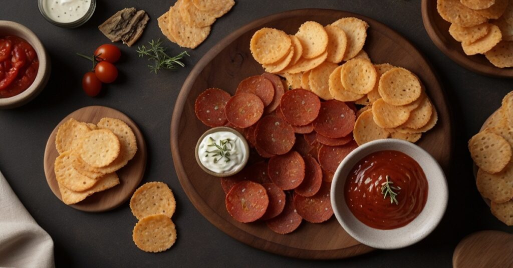 Crispy Pepperoni Cheese Snacks Easy Low Carb Recipe