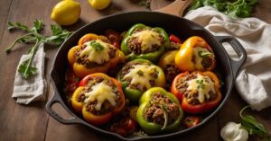 Read more about the article Delicious Hamburger Stuffed Bell Peppers Recipe