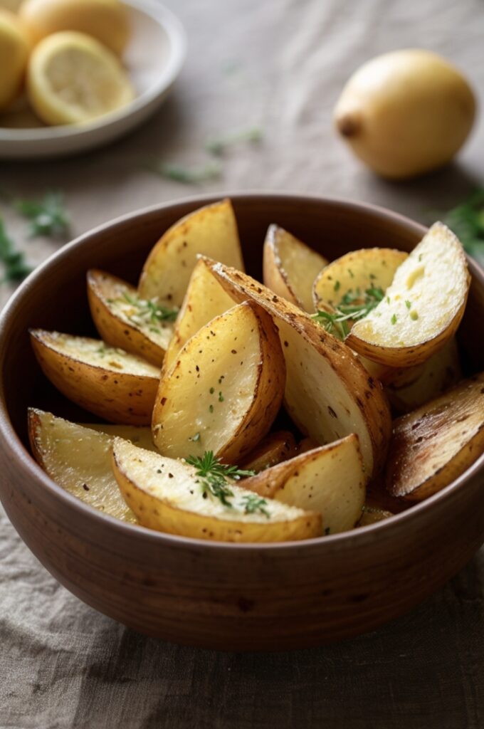 Garlic Parmesan Air Fryer Potato Wedges Recipe
