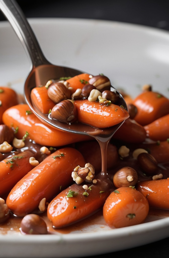 Glazed Marsala Carrots with Hazelnuts Recipe