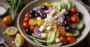 Read more about the article Healthy Greek Salad Cottage Cheese Bowl Recipe