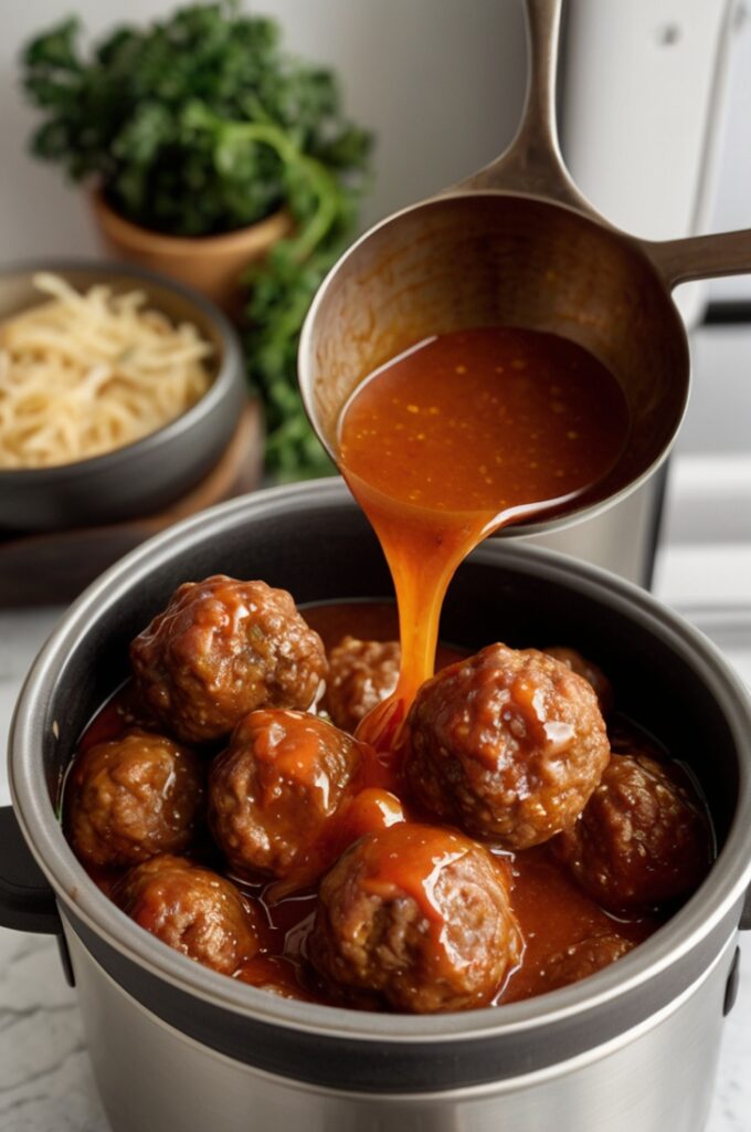 Honey Buffalo Crockpot Meatballs Recipe