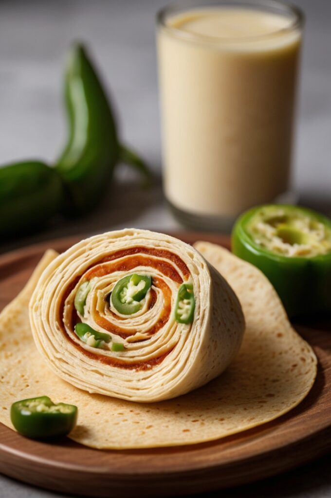 Jalapeño Popper Cream Cheese Pinwheels with Tortillas Recipe