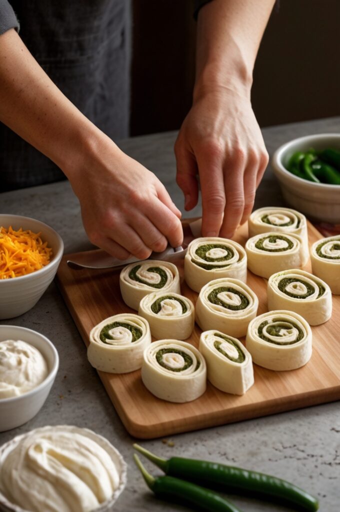 Jalapeño Popper Cream Cheese Pinwheels with Tortillas Recipe