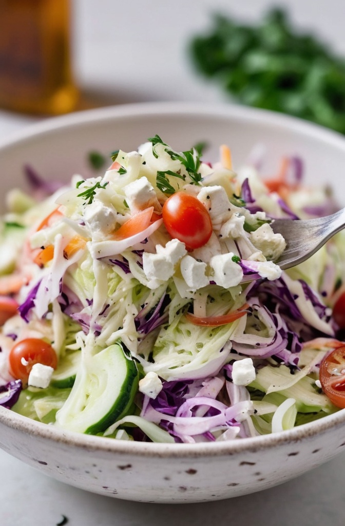Mediterranean Coleslaw Recipe