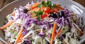 Read more about the article Mediterranean Coleslaw Recipe