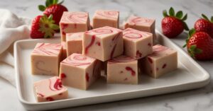 Read more about the article No-Bake Strawberry Swirl Fudge