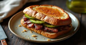 Read more about the article Sandwich with Juicy Meat and Tangy Pickles Recipe