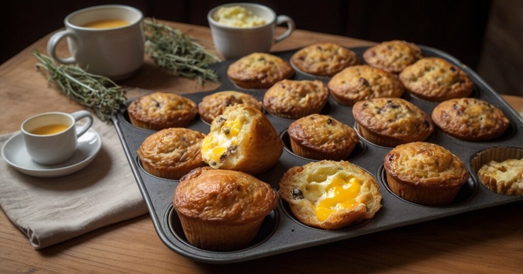 Satisfying Sausage Egg and Cheese Muffins Recipe