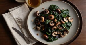 Read more about the article Savory Balsamic Spinach and Mushrooms Recipe