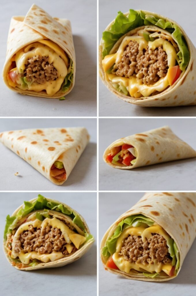 Easy Homemade Big Mac Snack Wrap