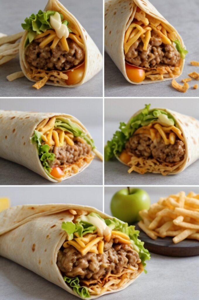Easy Homemade Big Mac Snack Wrap