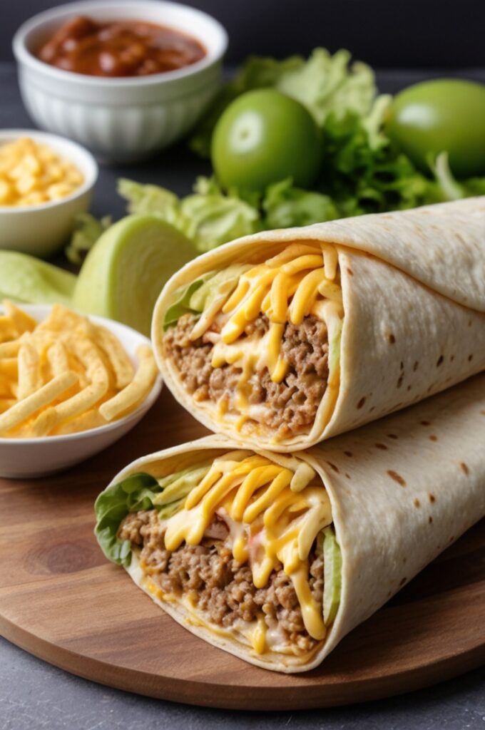 Easy Homemade Big Mac Snack Wrap