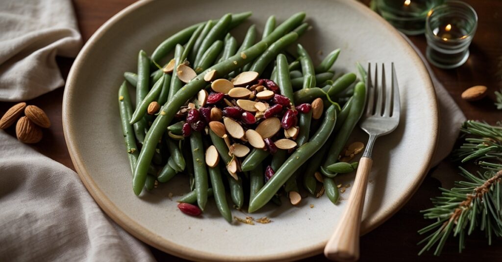 Festive Almond Green Beans Recipe