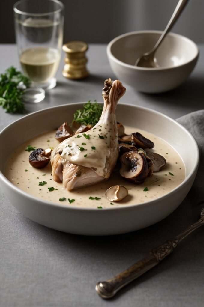 Easy Creamy Garlic Mushroom Chicken Thighs