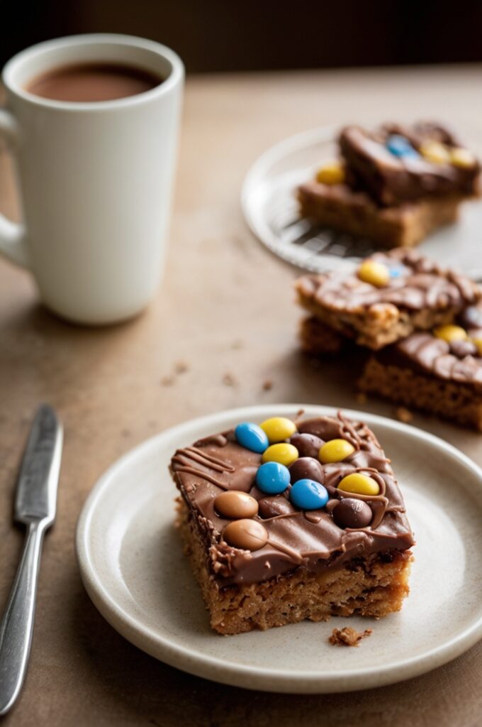 Soft-Baked M And M Cookie Bars