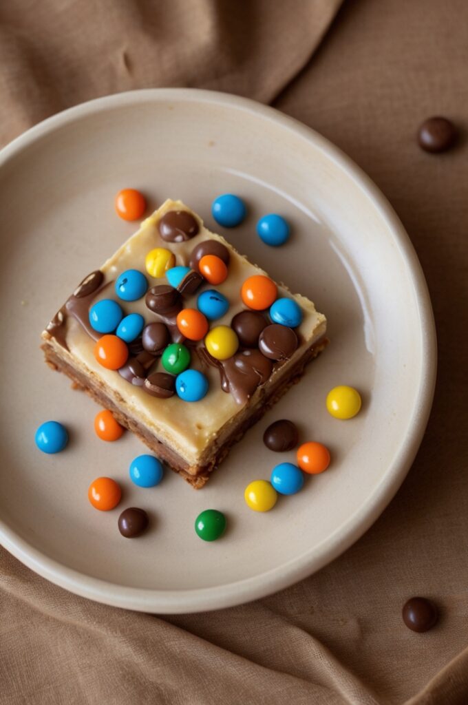 Soft-Baked M And M Cookie Bars