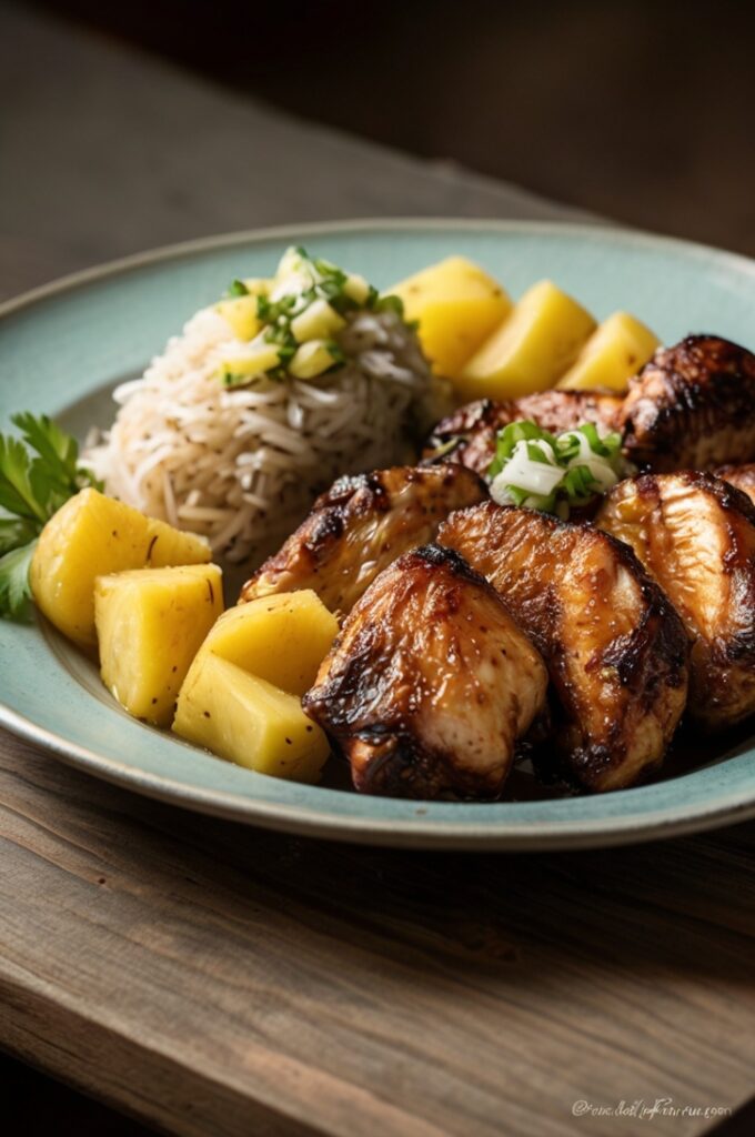 Easy Caribbean Jerk Chicken with Pineapple Salsa