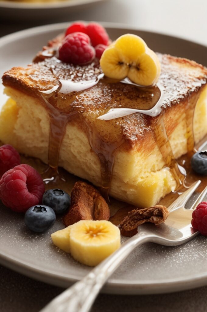 Healthy Overnight French Toast Casserole