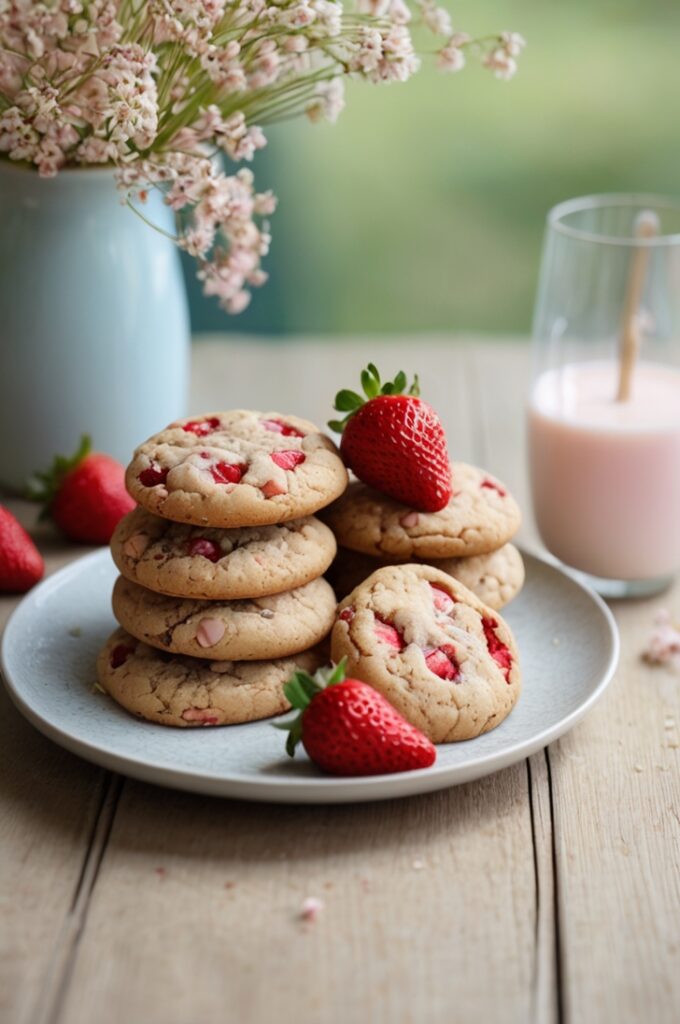 Healthy Strawberry Cookies