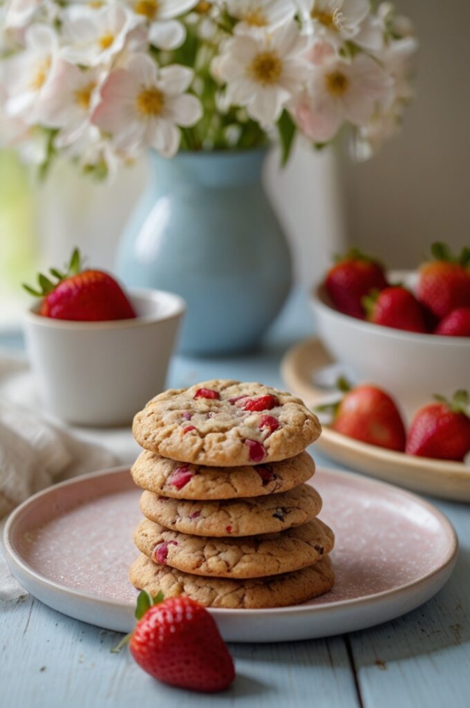 Healthy Strawberry Cookies