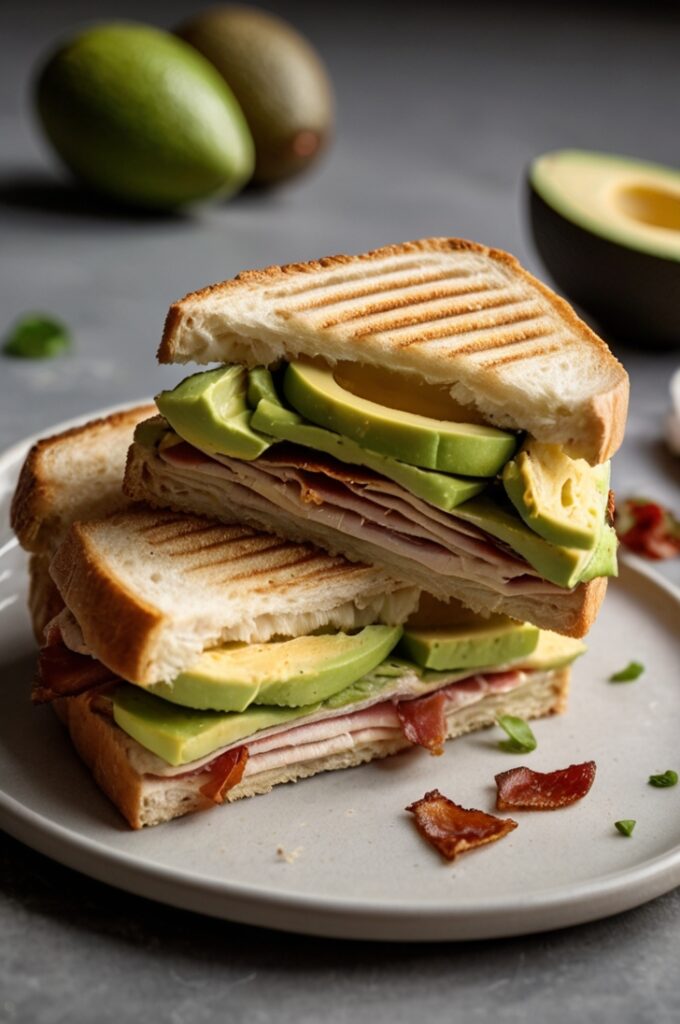 Turkey Bacon Avocado Paninis