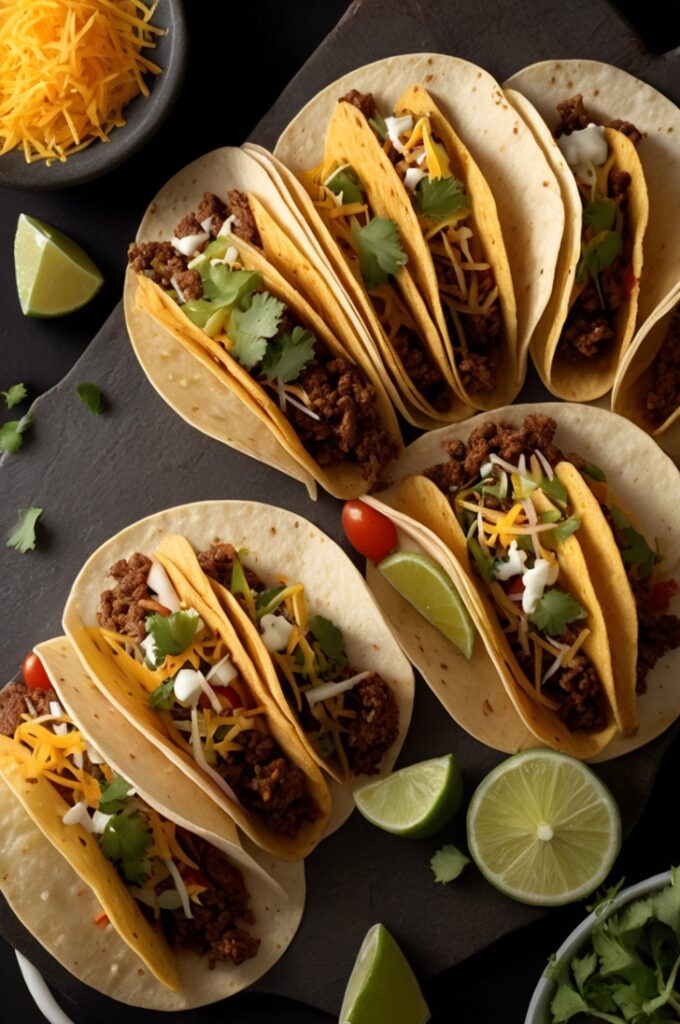 Crispy Baked Ground Beef Tacos