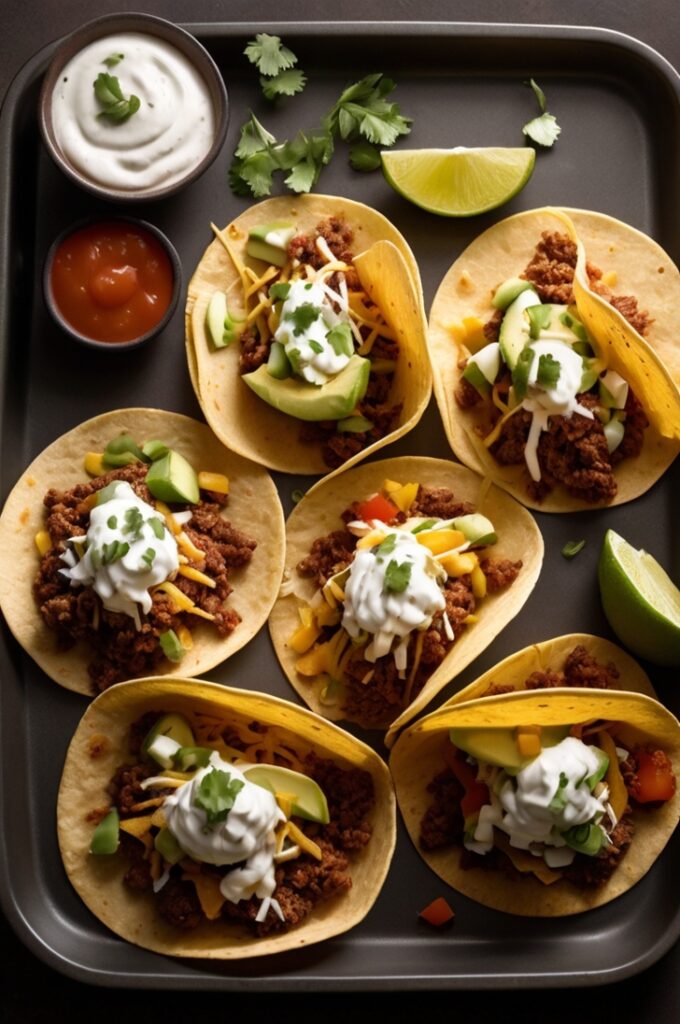 Crispy Baked Ground Beef Tacos