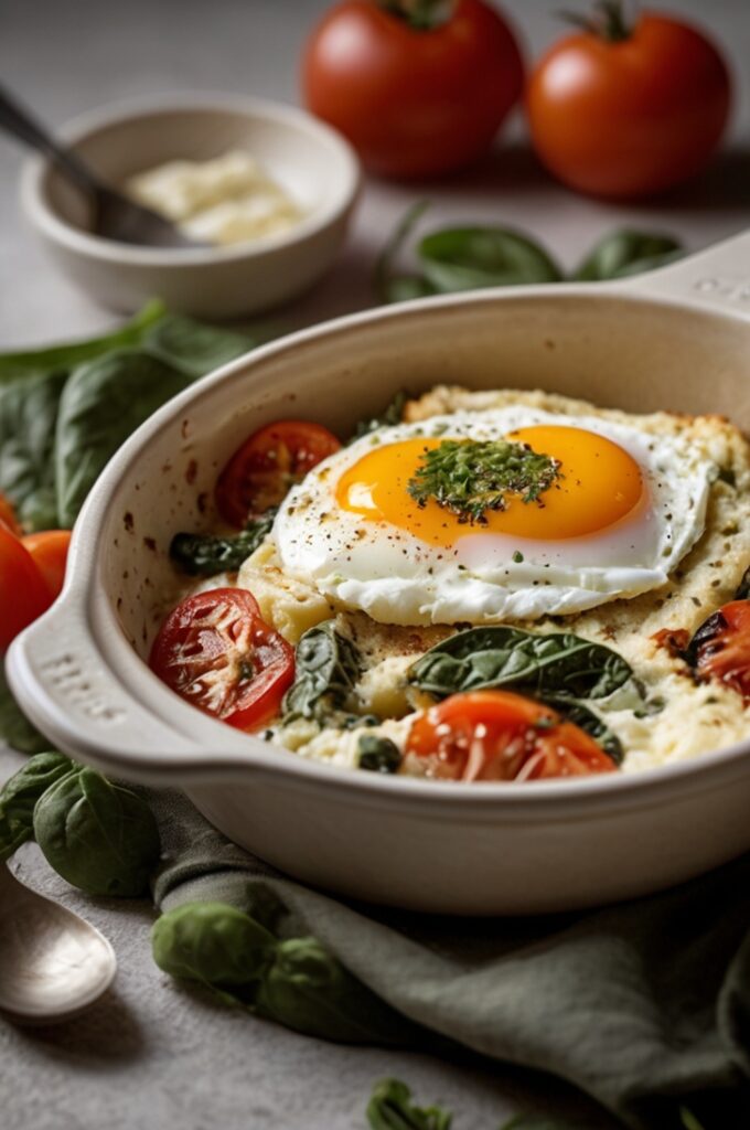 Mediterranean Baked Feta Eggs