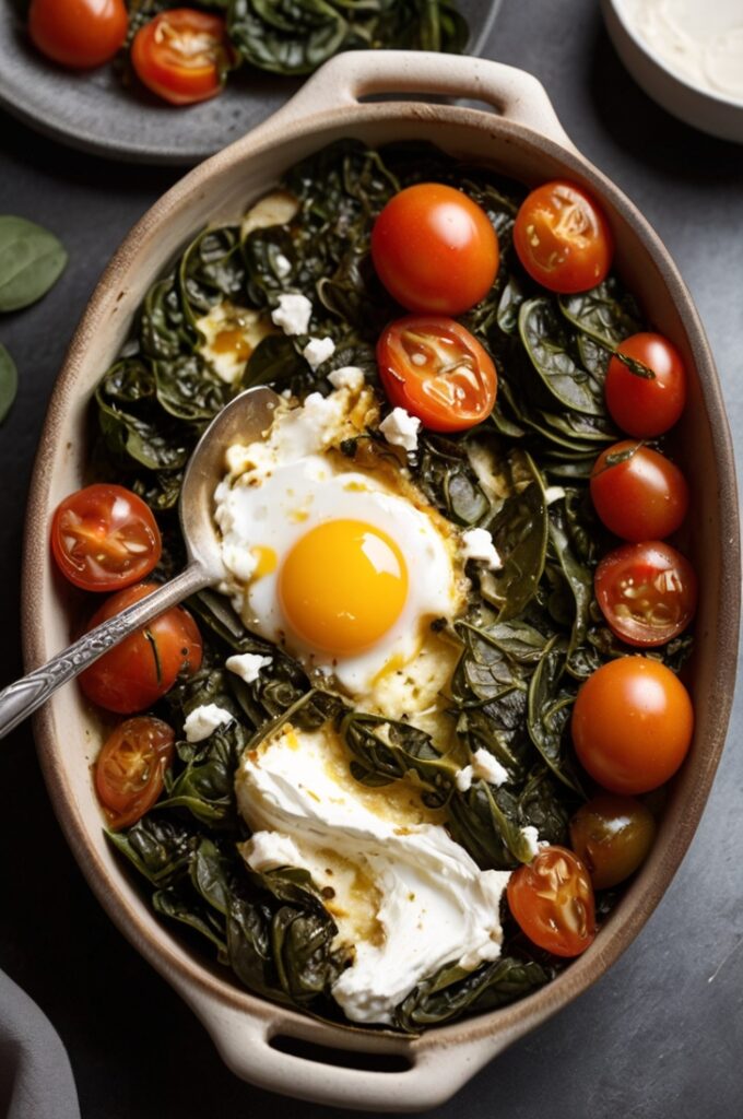 Mediterranean Baked Feta Eggs