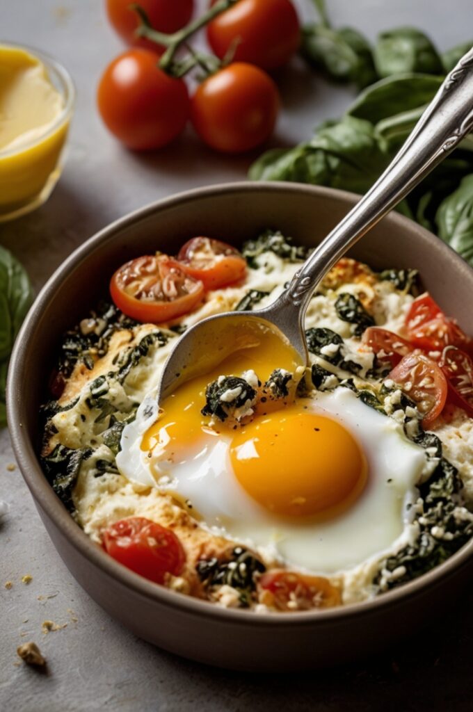 Mediterranean Baked Feta Eggs
