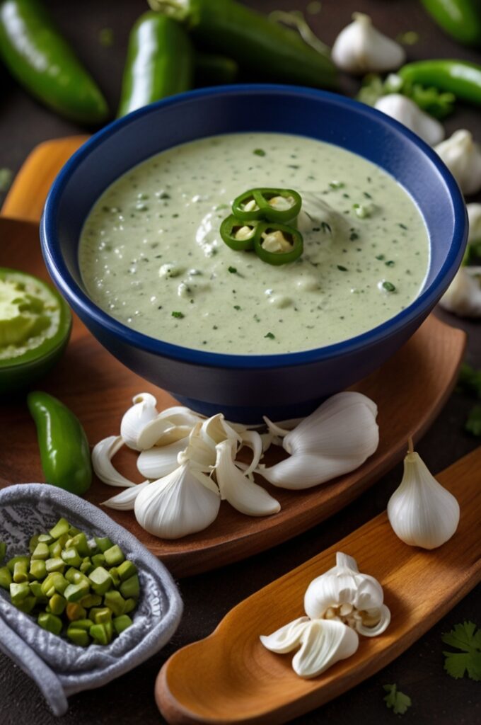Creamy Jalapeño Cilantro Garlic Sauce