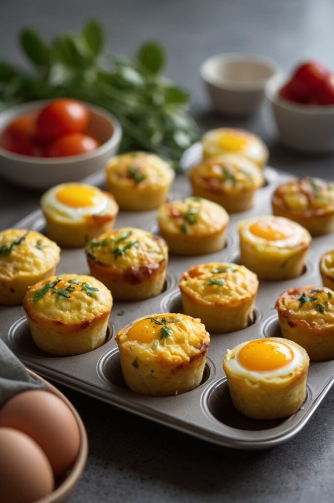 Easy and Quick Bite-Sized Egg Muffins