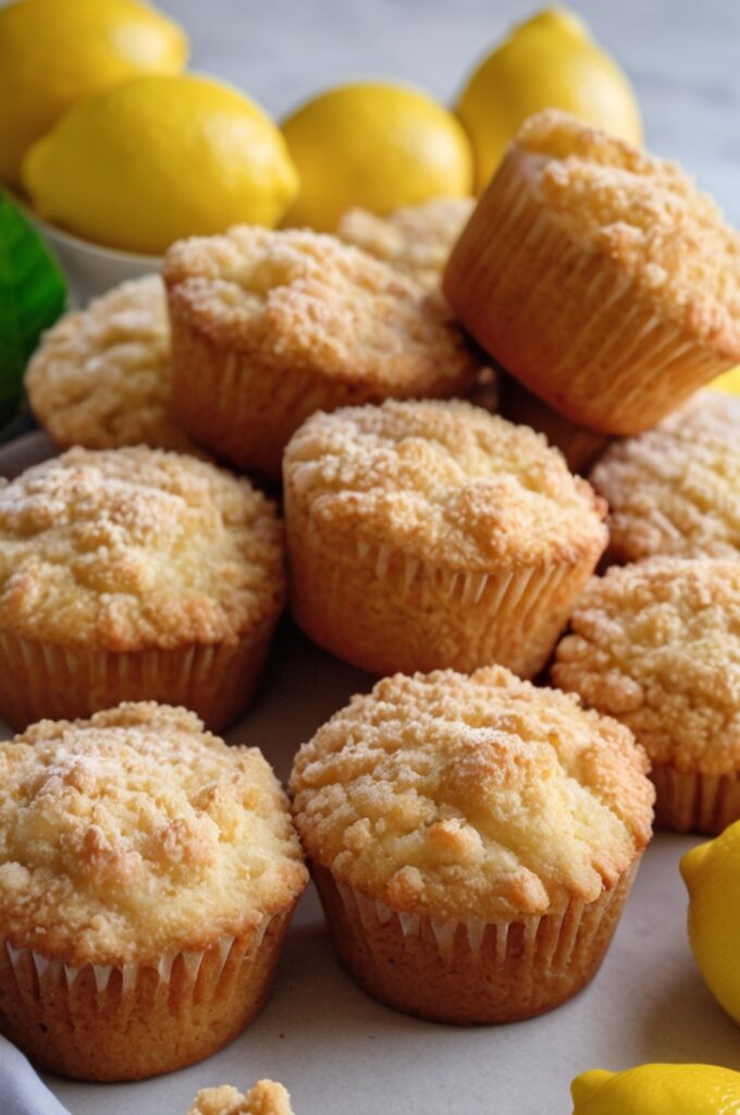 Delicious Easy Lemon Crumb Muffins