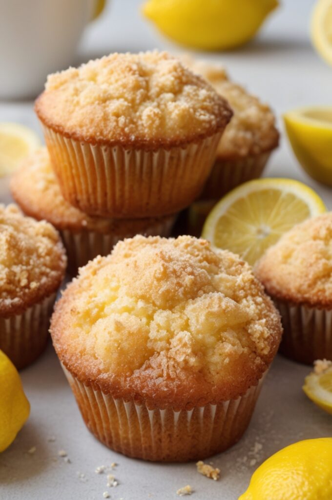 Delicious Easy Lemon Crumb Muffins