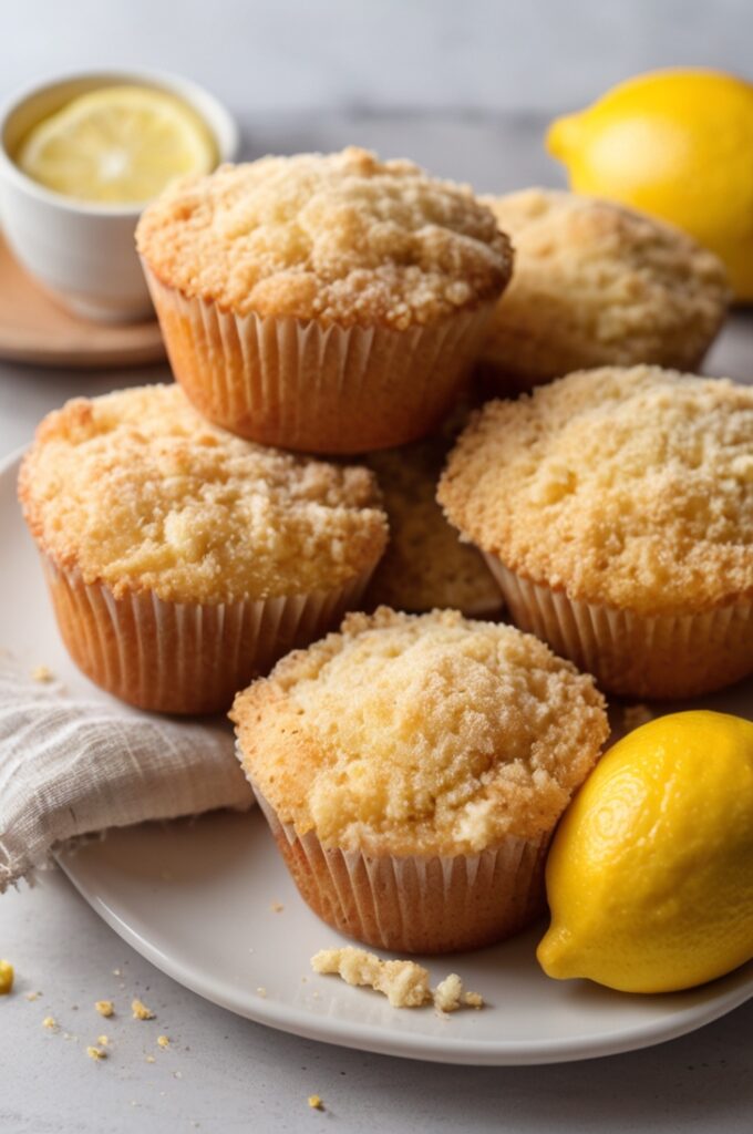 Delicious Easy Lemon Crumb Muffins